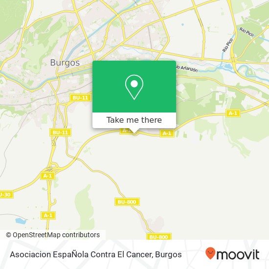 Asociacion EspaÑola Contra El Cancer map