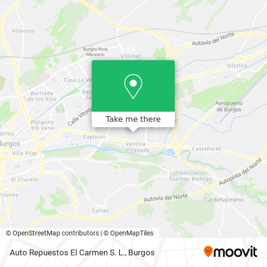 Auto Repuestos El Carmen S. L. map