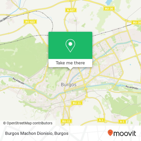 Burgos Machon Dionisio map