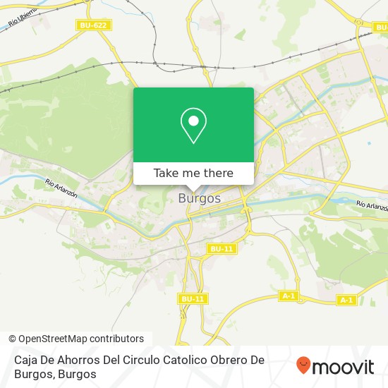 Caja De Ahorros Del Circulo Catolico Obrero De Burgos map