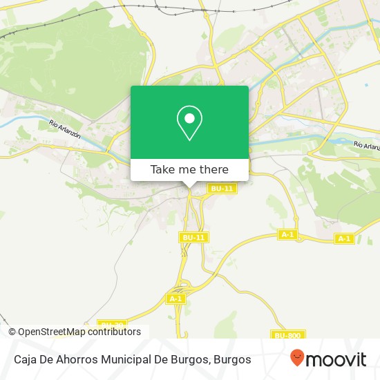 Caja De Ahorros Municipal De Burgos map