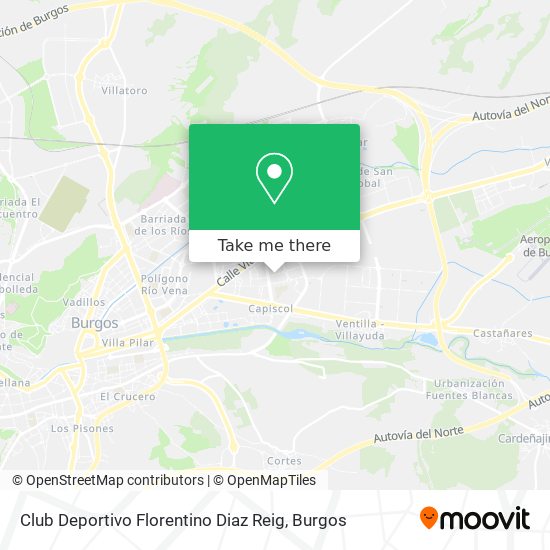 mapa Club Deportivo Florentino Diaz Reig