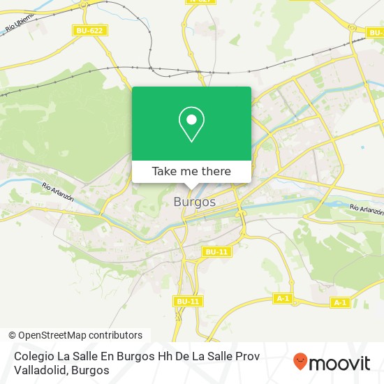 mapa Colegio La Salle En Burgos Hh De La Salle Prov Valladolid