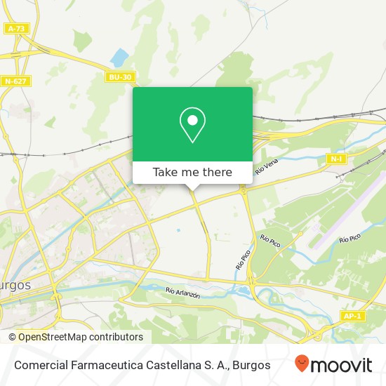 Comercial Farmaceutica Castellana S. A. map