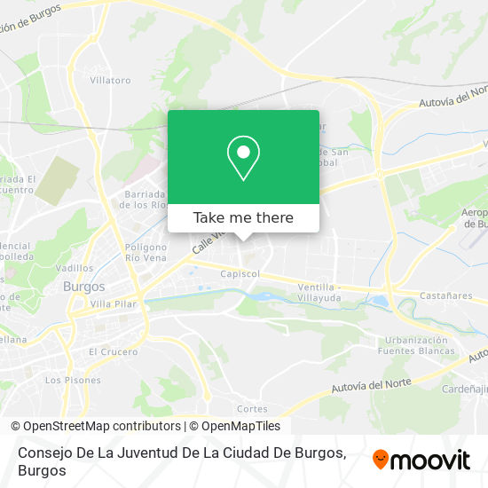 Consejo De La Juventud De La Ciudad De Burgos map