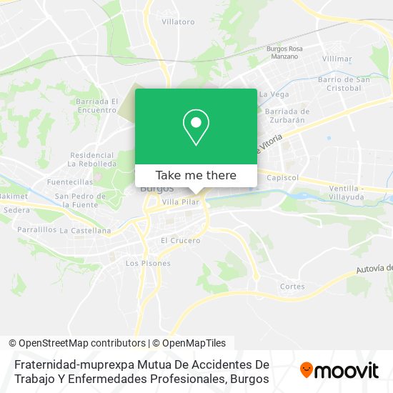 Fraternidad-muprexpa Mutua De Accidentes De Trabajo Y Enfermedades Profesionales map