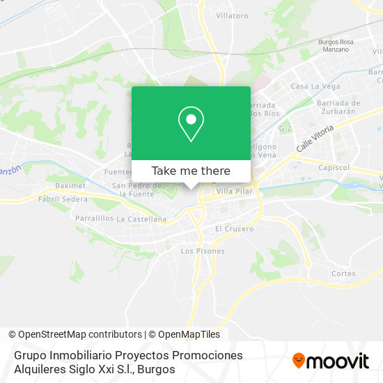 mapa Grupo Inmobiliario Proyectos Promociones Alquileres Siglo Xxi S.l.