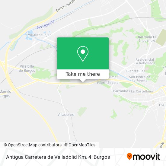 Antigua Carretera de Valladolid Km. 4 map