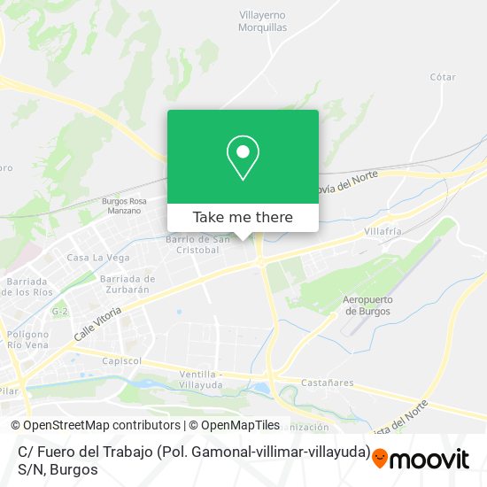 mapa C/ Fuero del Trabajo (Pol. Gamonal-villimar-villayuda) S / N