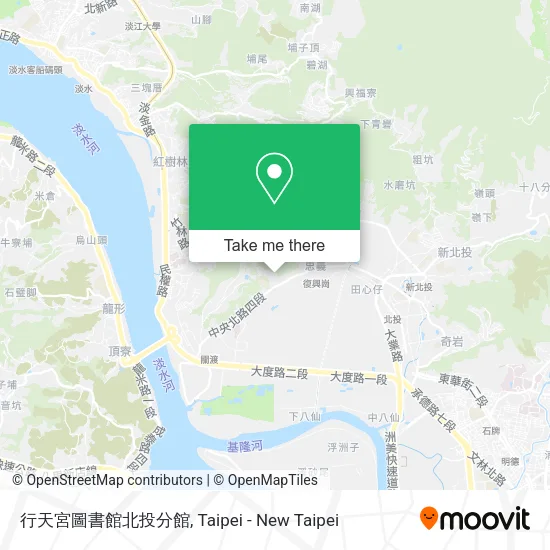 行天宮圖書館北投分館地圖