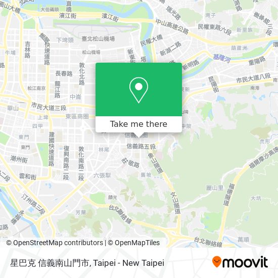 星巴克 信義南山門市 map