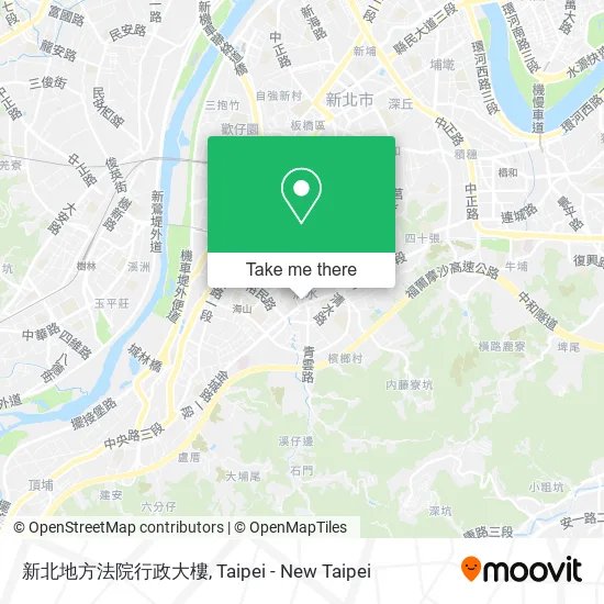 新北地方法院行政大樓地圖