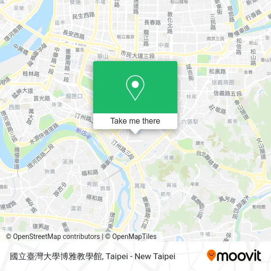 國立臺灣大學博雅教學館地圖