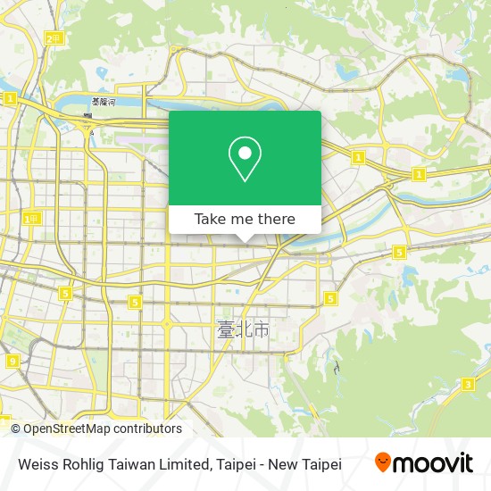 Weiss Rohlig Taiwan Limited map