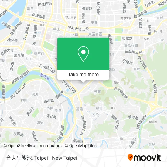 台大生態池 map