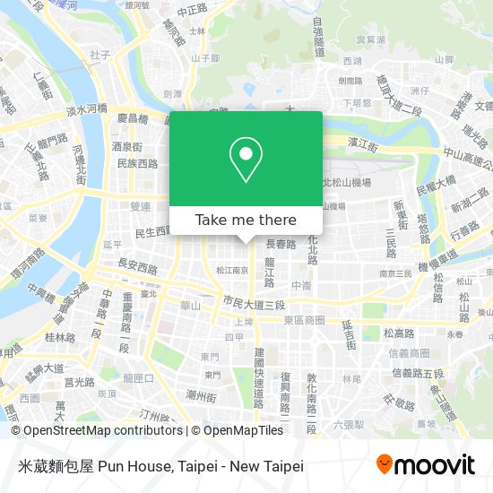 米葳麵包屋 Pun House map