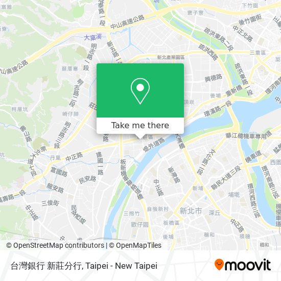 台灣銀行 新莊分行 map