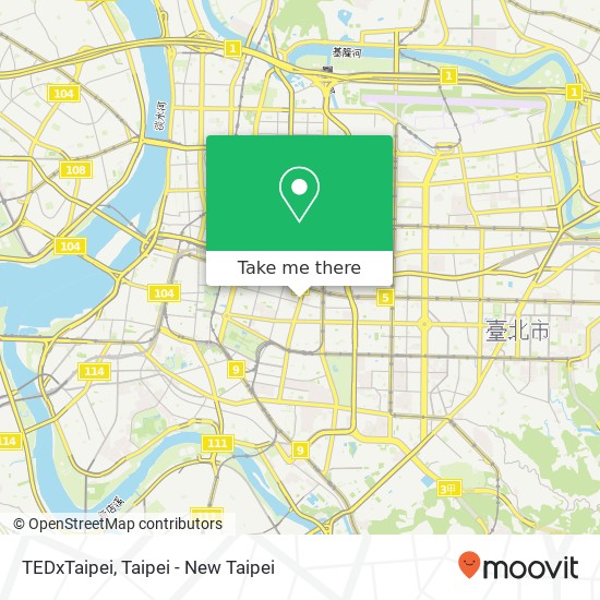 TEDxTaipei map