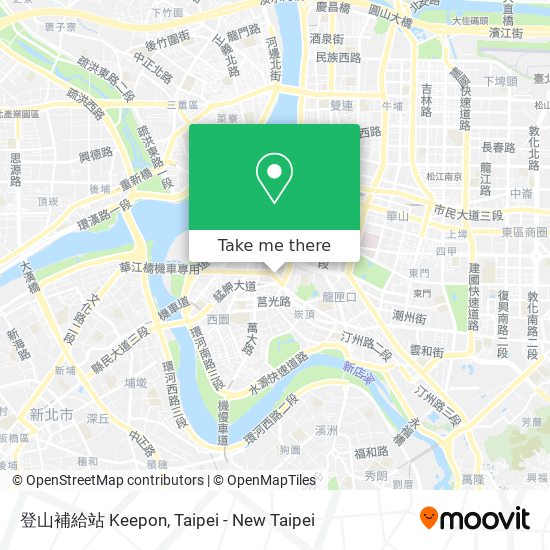 登山補給站 Keepon map