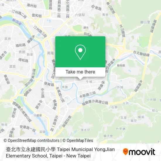 臺北市立永建國民小學 Taipei Municipal YongJian Elementary School地圖