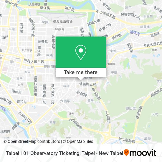 Taipei 101 Observatory Ticketing地圖