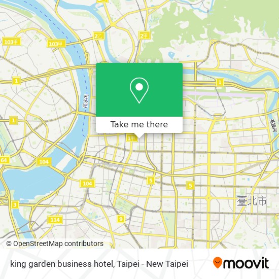 king garden business hotel map