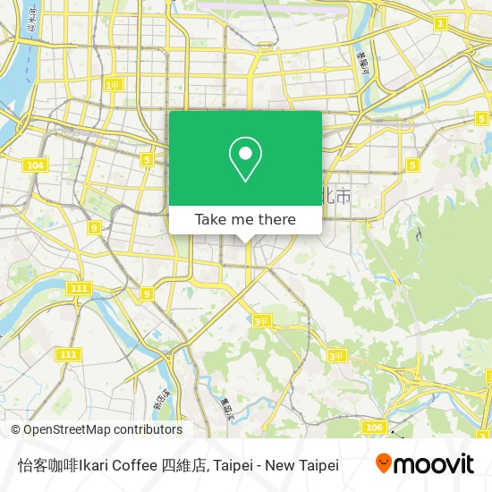 怡客咖啡Ikari Coffee 四維店 map