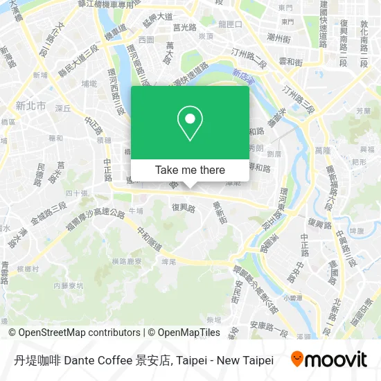 丹堤咖啡 Dante Coffee 景安店地圖