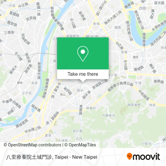 八里療養院土城門診地圖