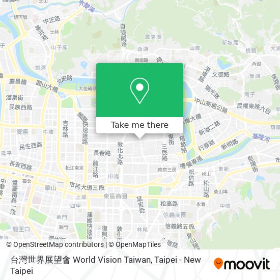 台灣世界展望會 World Vision Taiwan map