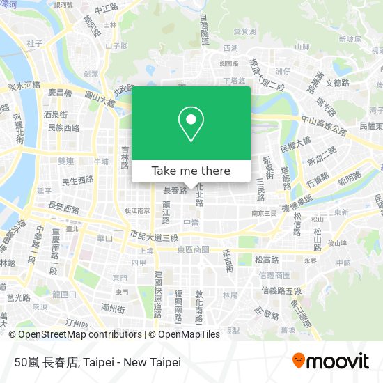 50嵐 長春店 map