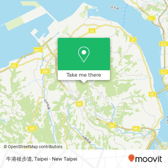 牛港稜步道 map