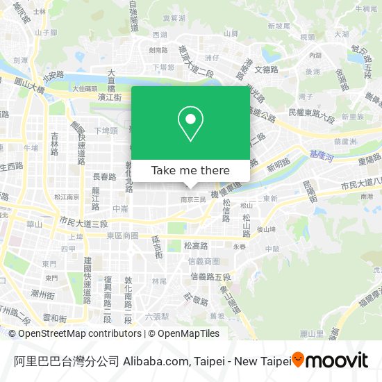阿里巴巴台灣分公司 Alibaba.com地圖