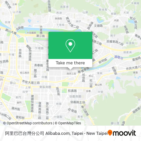 阿里巴巴台灣分公司 Alibaba.com map