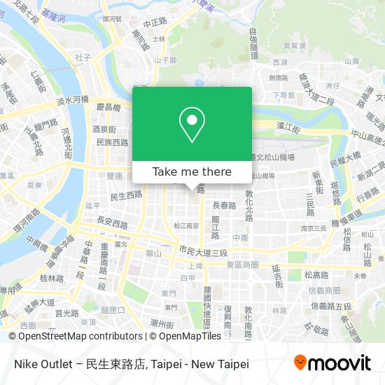 Nike Outlet – 民生東路店 map