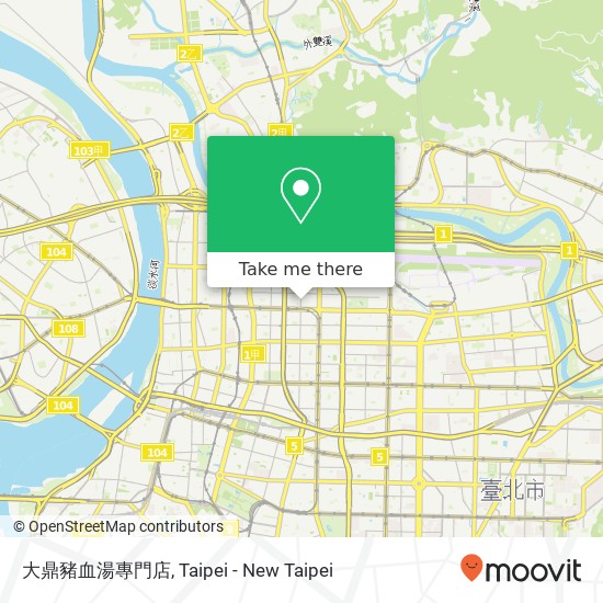 大鼎豬血湯專門店 map