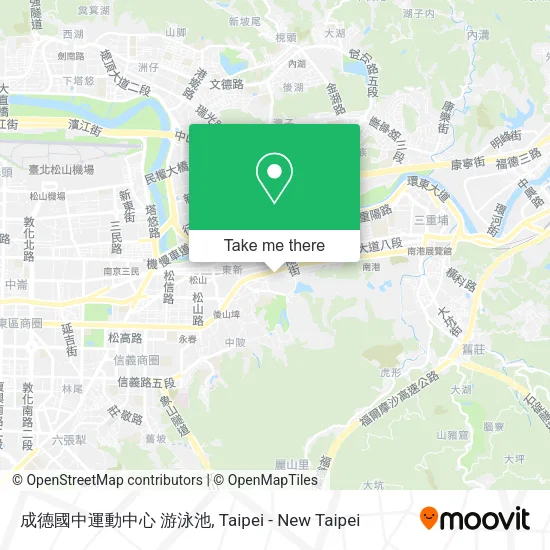 成德國中運動中心 游泳池 map