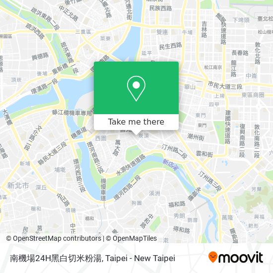 南機場24H黑白切米粉湯地圖