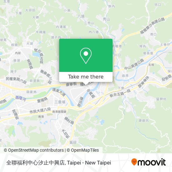 全聯福利中心汐止中興店 map