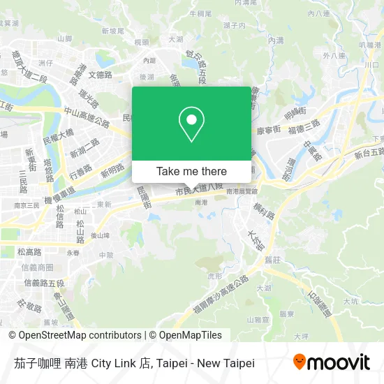 茄子咖哩 南港 City Link 店 map