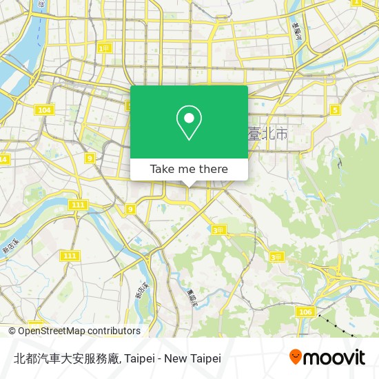 北都汽車大安服務廠 map