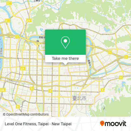Level One Fitness map