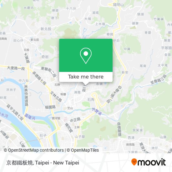 How To Get To 京都鐵板燒in 士林區by Bus Or Metro
