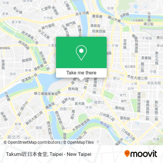 Takumi匠日本食堂地圖