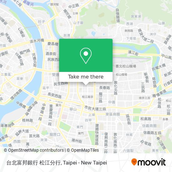 台北富邦銀行 松江分行地圖