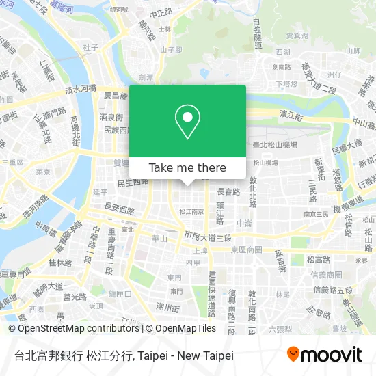 台北富邦銀行 松江分行 map