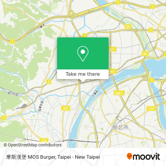 摩斯漢堡 MOS Burger map