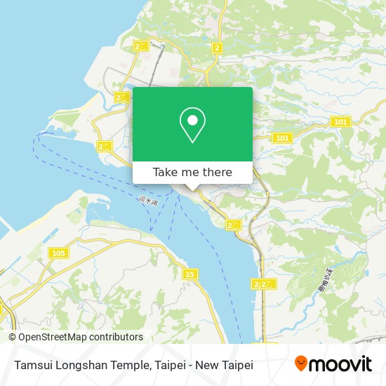 Tamsui Longshan Temple map