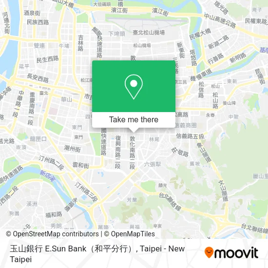 玉山銀行 E.Sun Bank（和平分行）地圖