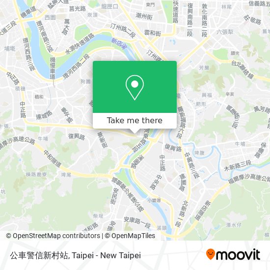 公車警信新村站地圖